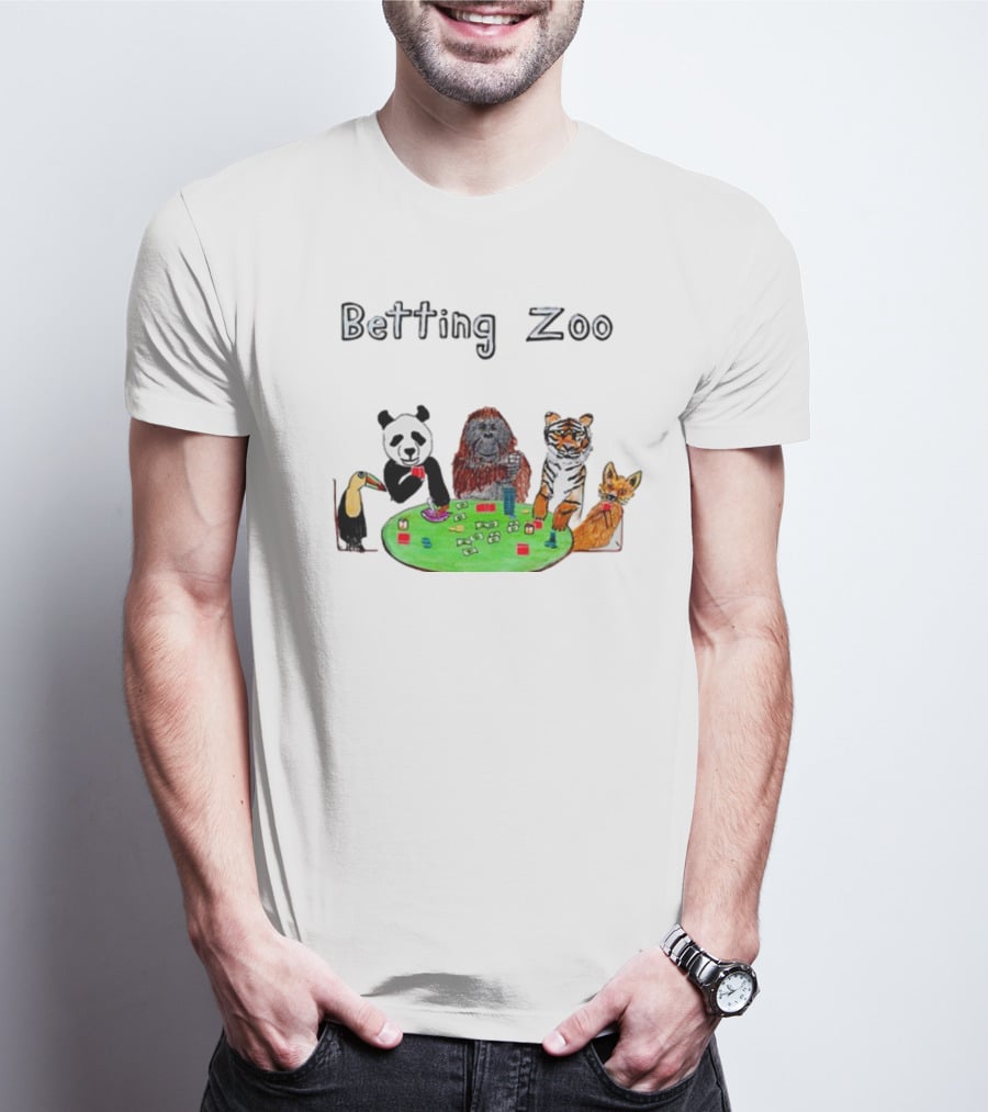 Betting Zoo Animal Poker Table T-Shirt