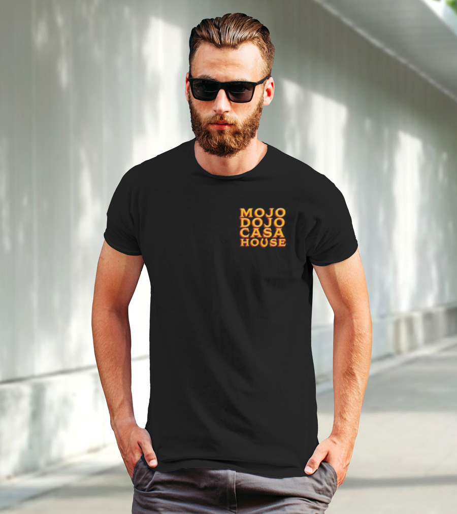Mojo Dojo Casa House Bold Neon Text T-Shirt
