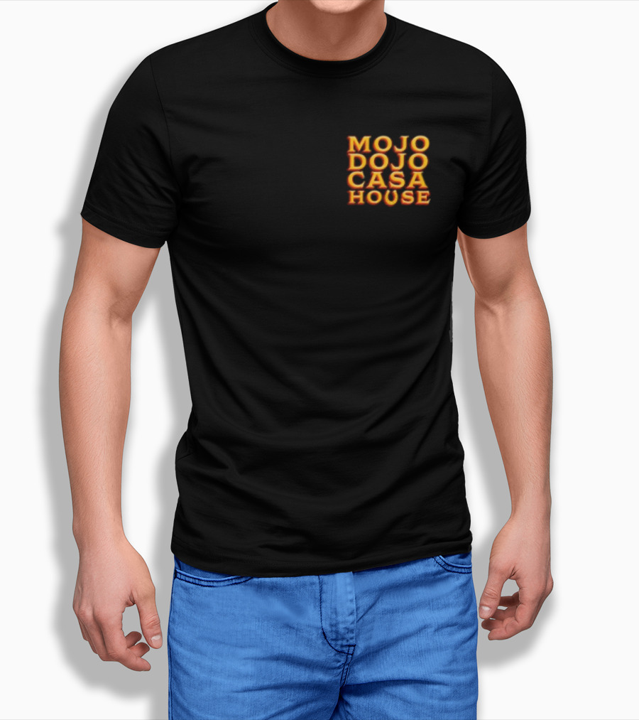Mojo Dojo Casa House Bold Neon Text T-Shirt