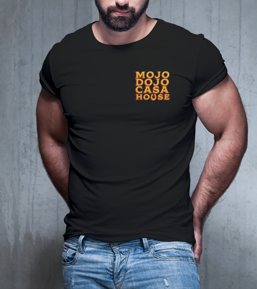 Mojo Dojo Casa House Bold Neon Text T-Shirt