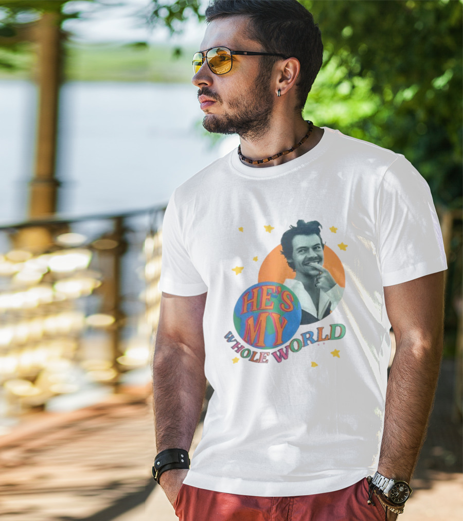 Harry He's My Whole World Stars T-Shirt
