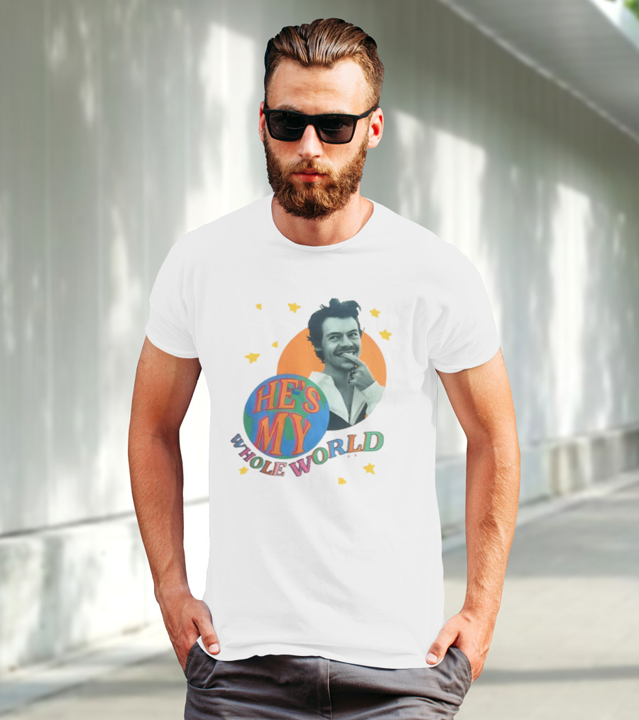 Harry He's My Whole World Stars T-Shirt