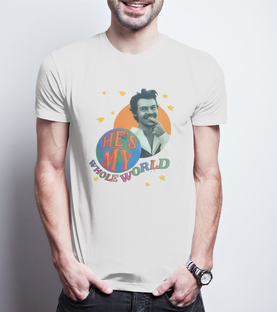 Harry He's My Whole World Stars T-Shirt