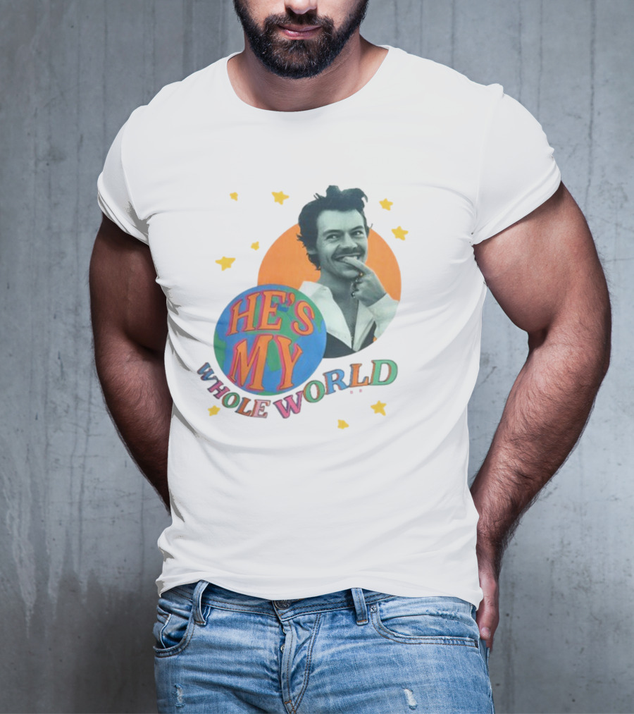 Harry He's My Whole World Stars T-Shirt