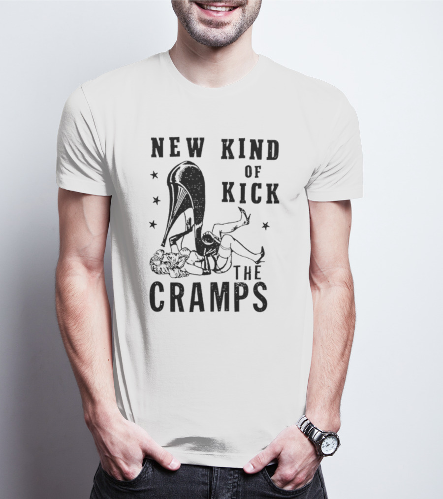 New Kind Of Kick The Cramps Retro Pin-Up T-Shirt