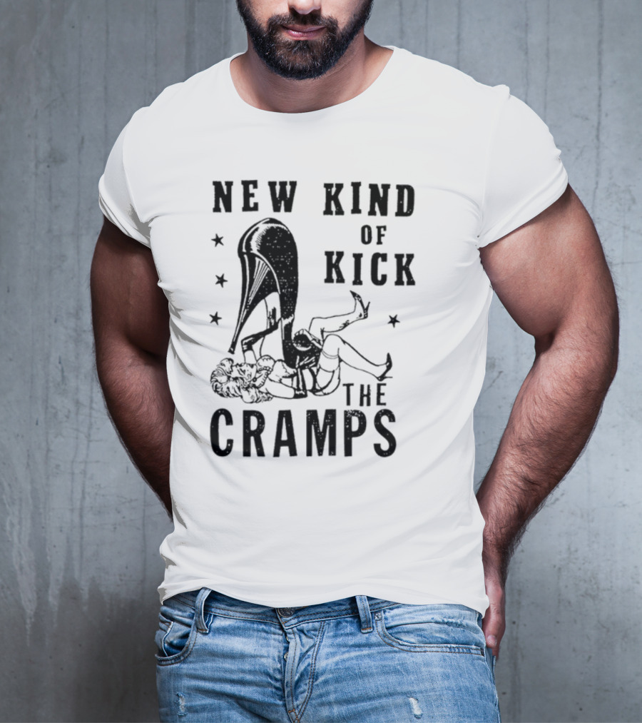 New Kind Of Kick The Cramps Retro Pin-Up T-Shirt