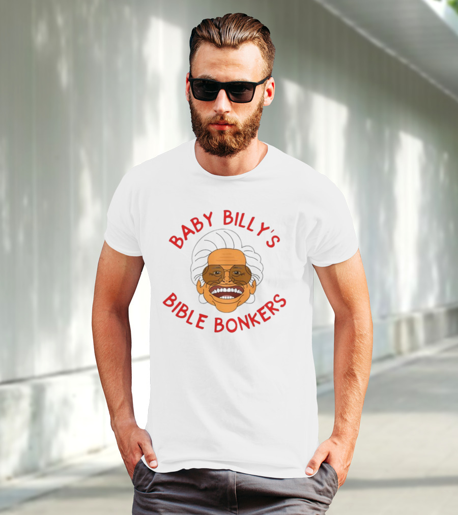 SadiesStudioOfStuff Baby Billy's Bible Bonkers T-Shirt