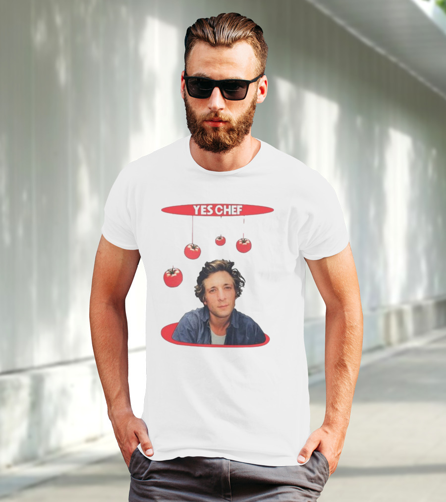 Yes Chef Hanging Tomatoes Guy T-Shirt