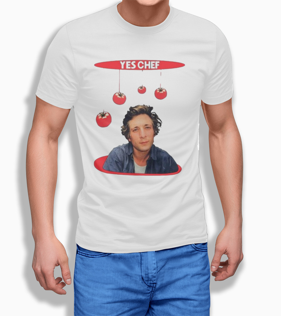 Yes Chef Hanging Tomatoes Guy T-Shirt