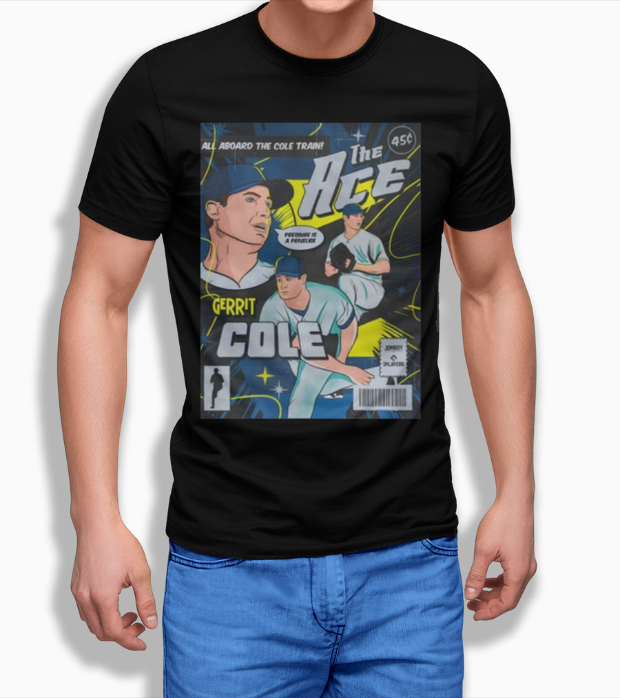 Gerrit Cole The Ace Comic Edition All Aboard The Cole Train Prominent Is A Privilege T-Shirt