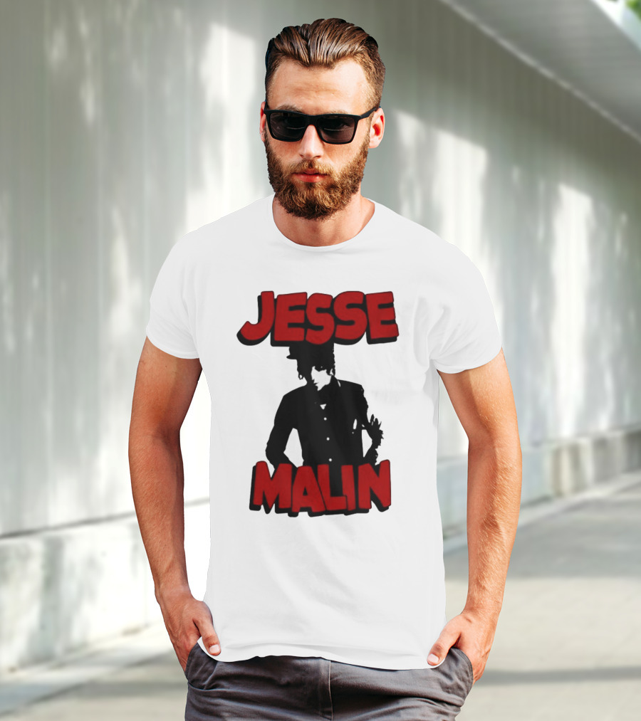 Jesse Malin Bold Red Text T-Shirt