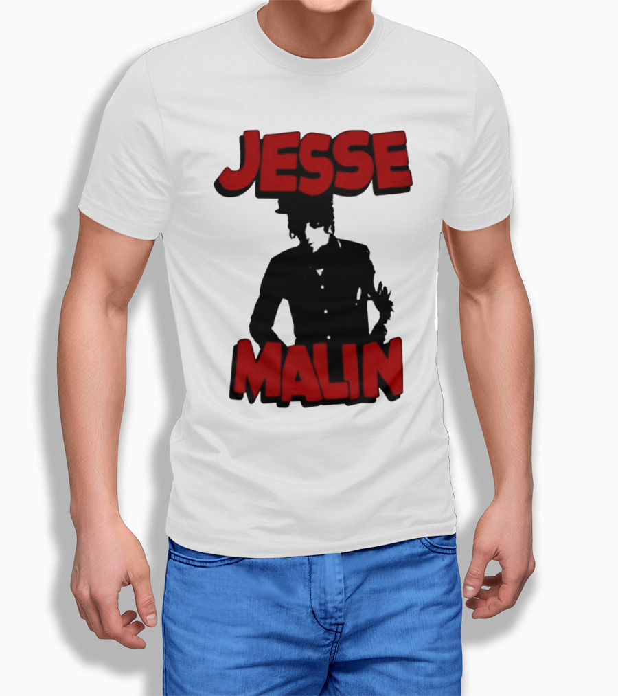 Jesse Malin Bold Red Text T-Shirt