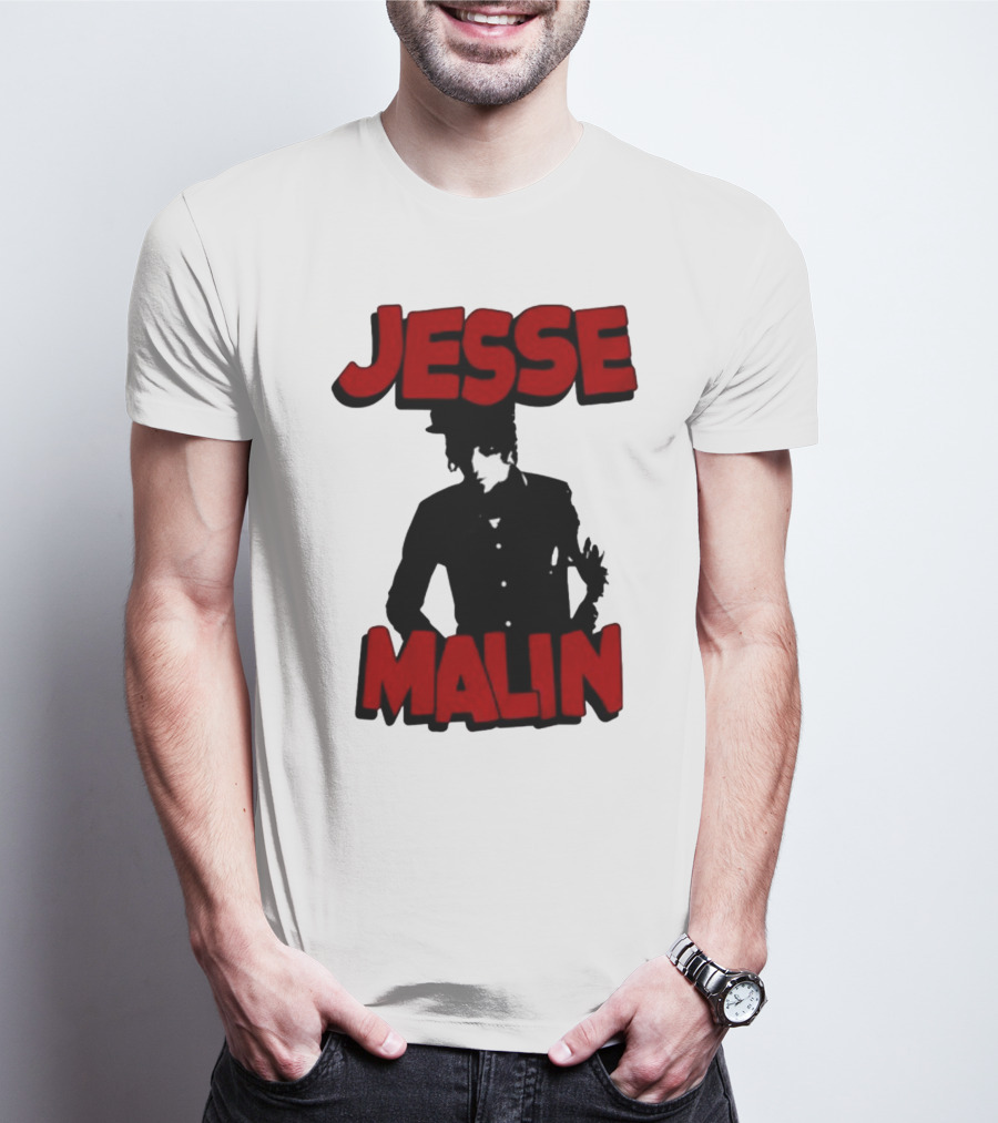 Jesse Malin Bold Red Text T-Shirt