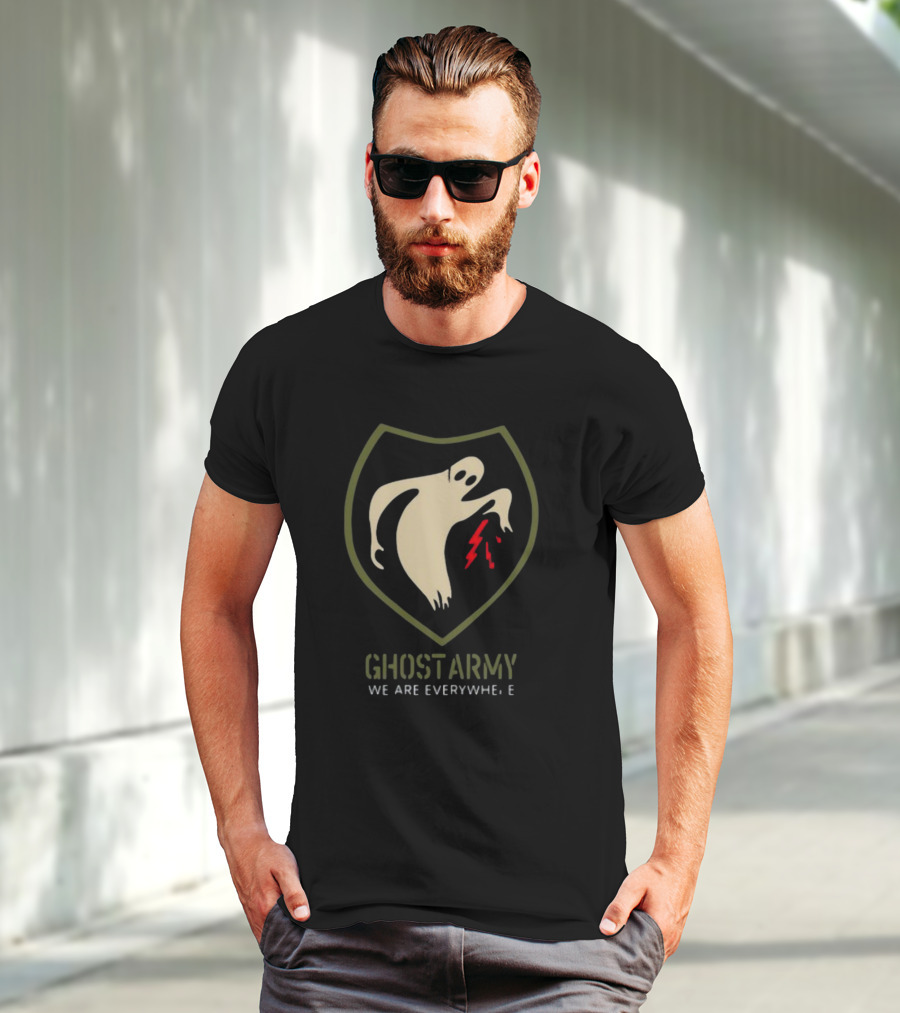 Ghost Army We Are Everywhere With Lightning Shield T-Shirt