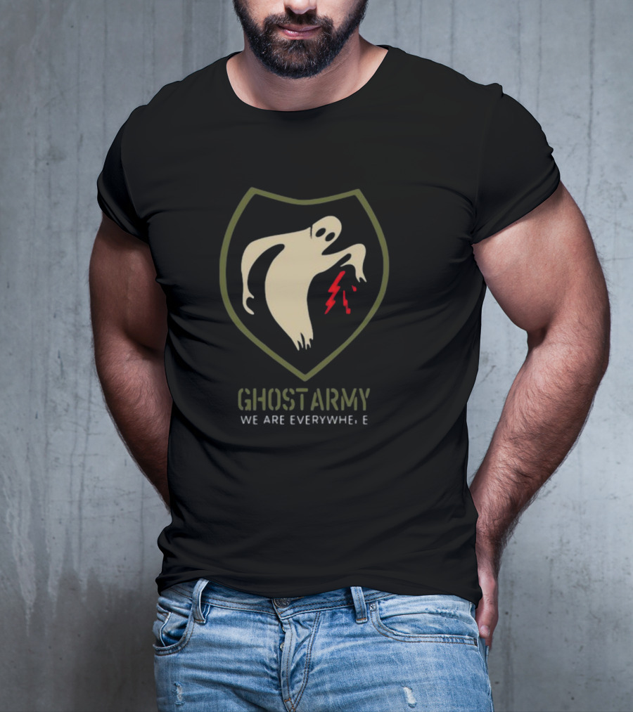 Ghost Army We Are Everywhere With Lightning Shield T-Shirt