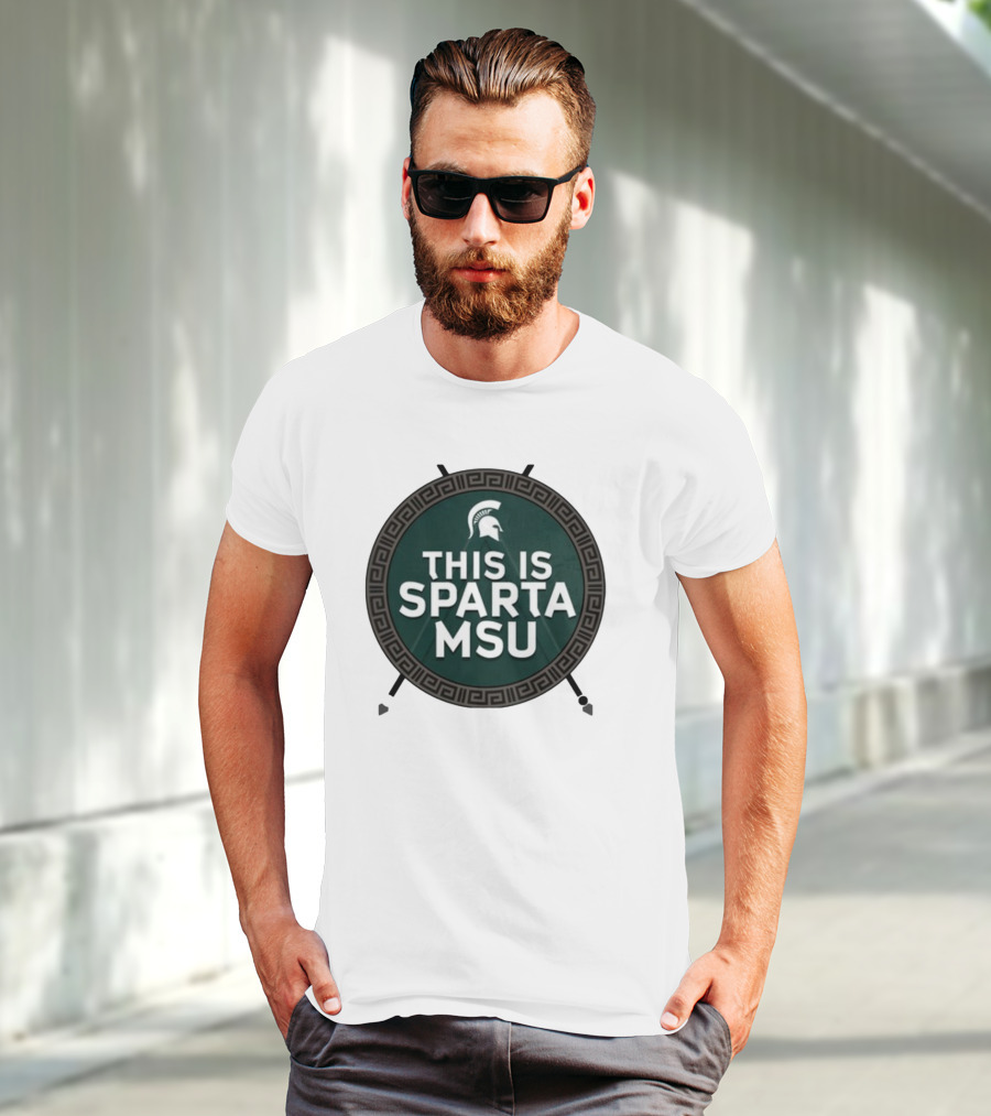 Michigan State University This Is Sparta MSU Spartan Helmet T-Shirt