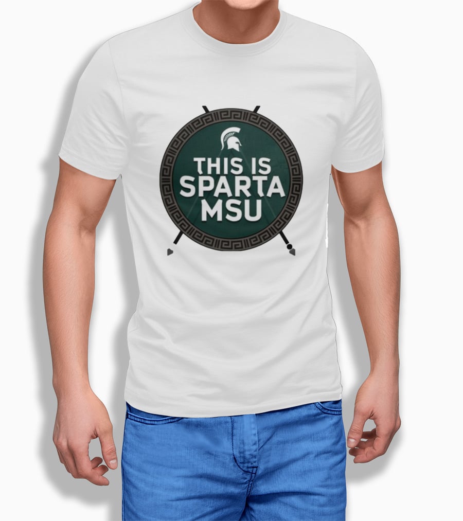 Michigan State University This Is Sparta MSU Spartan Helmet T-Shirt