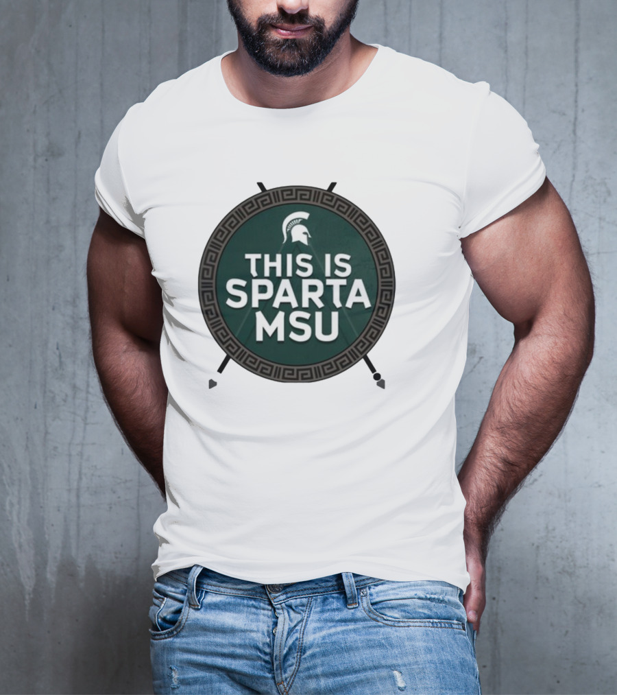 Michigan State University This Is Sparta MSU Spartan Helmet T-Shirt