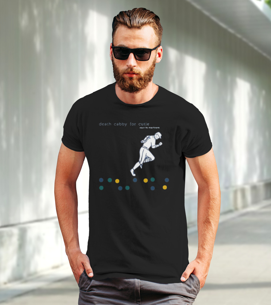 Death Cabby For Cutie Seattle Mariners Baseball Player Dots T-Shirt