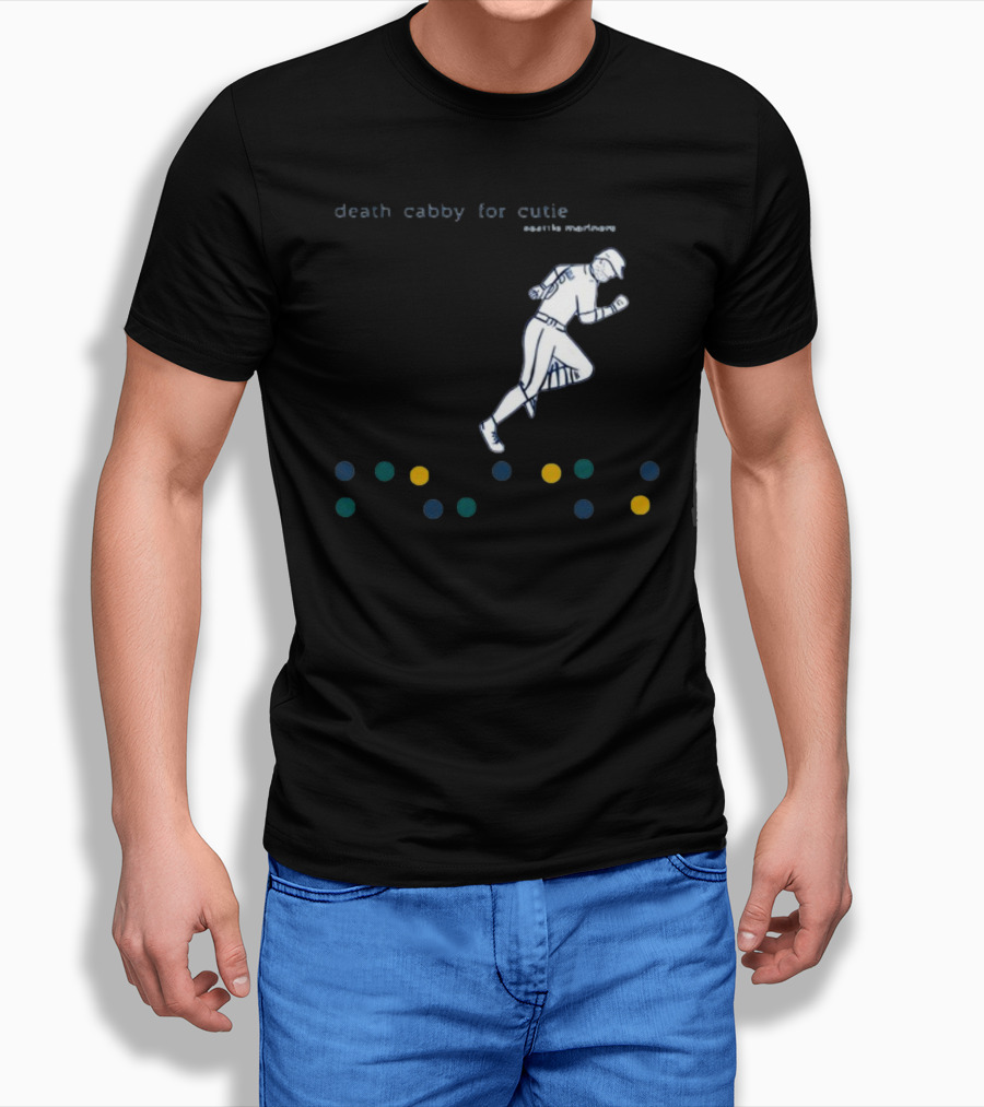 Death Cabby For Cutie Seattle Mariners Baseball Player Dots T-Shirt