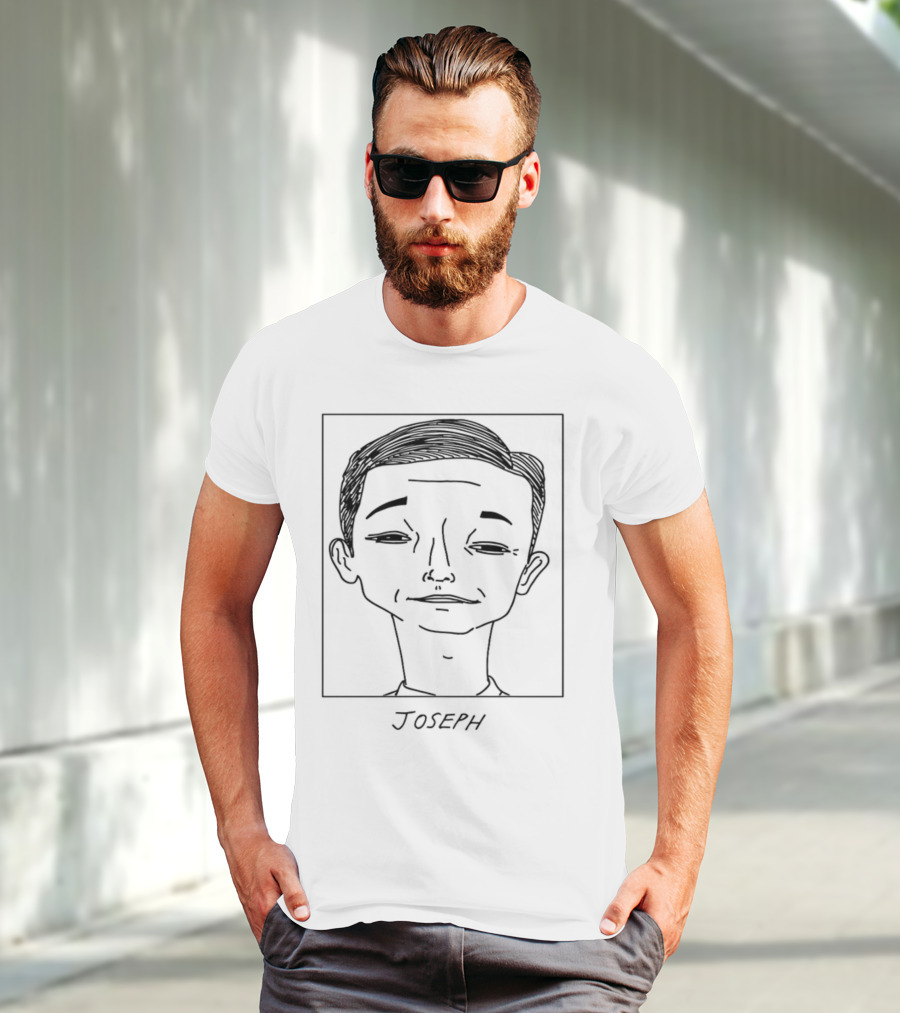 BadlyDrawnCelebsShop Joseph Gordon Drawing T-Shirt