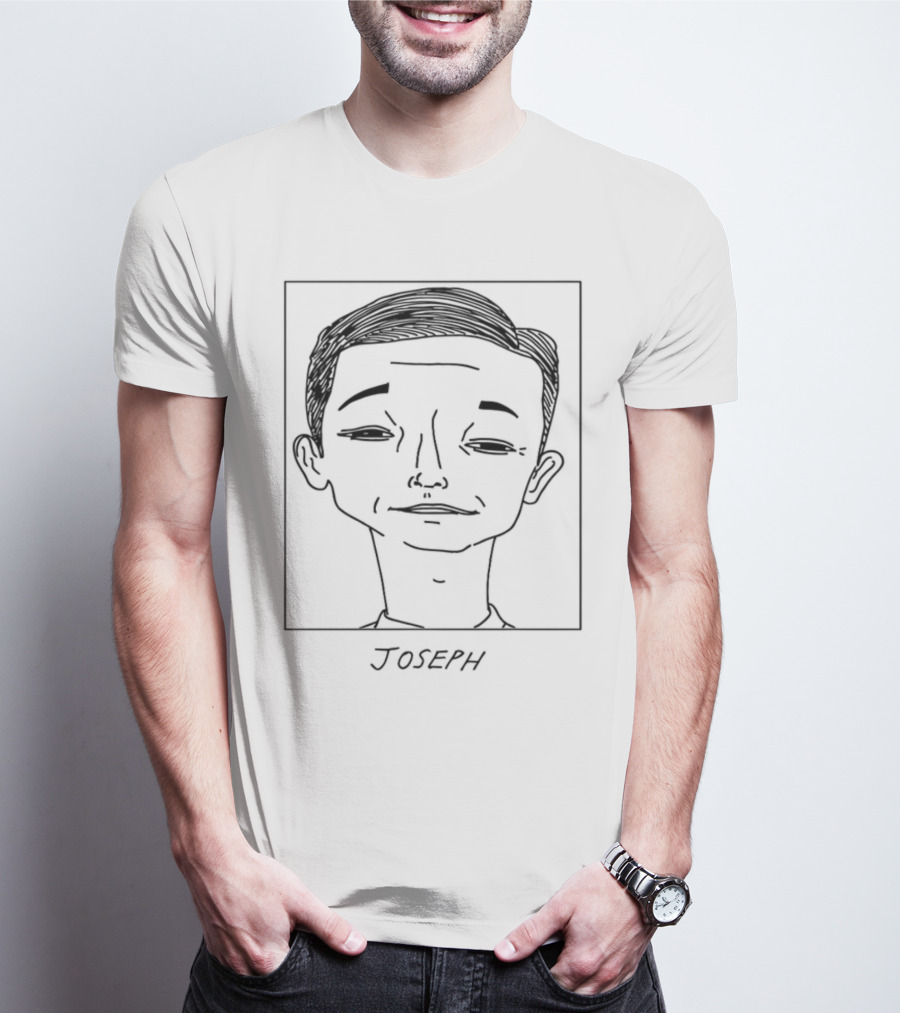 BadlyDrawnCelebsShop Joseph Gordon Drawing T-Shirt