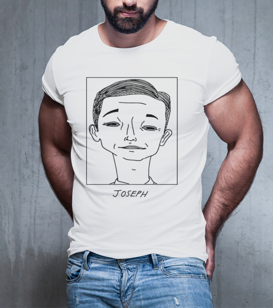 BadlyDrawnCelebsShop Joseph Gordon Drawing T-Shirt