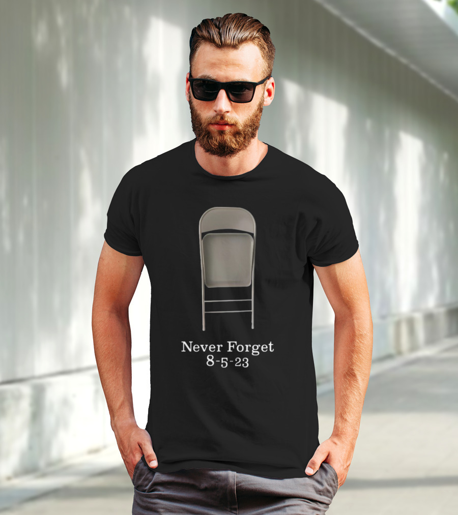 Never Forget 8-5-23 Montgomery Alabama High Chair Folded Seat T-Shirt