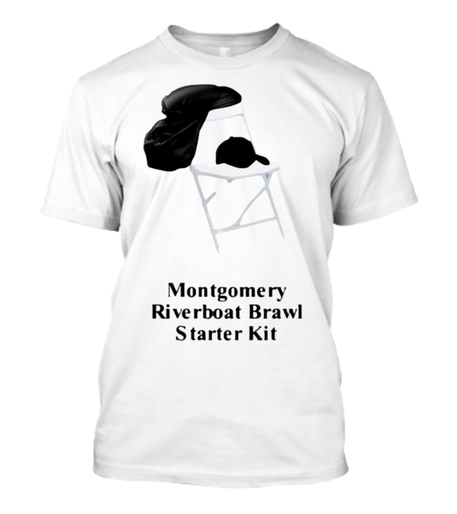 Montgomery Riverboat Brawl Starter Kit Folding Chair And Cap T-Shirt
