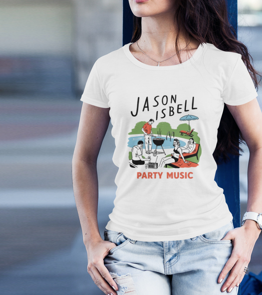 Jason Isbell Poolside Barbecue Party Music T-Shirt