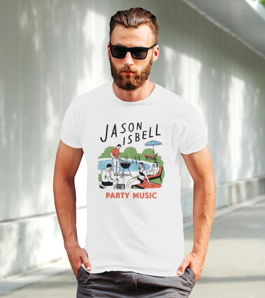 Jason Isbell Poolside Barbecue Party Music T-Shirt