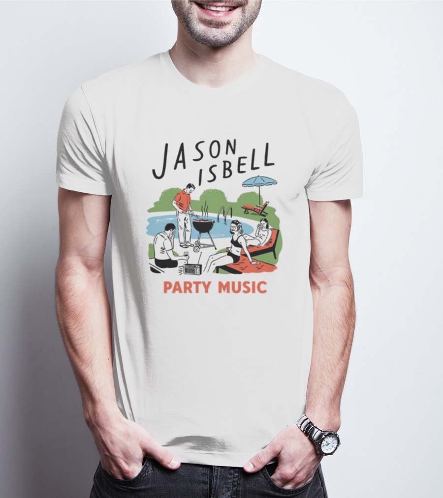 Jason Isbell Poolside Barbecue Party Music T-Shirt