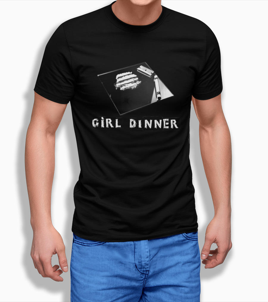 GIRL DINNER Edgy Mirror Concept With Razor And Lines T-Shirt