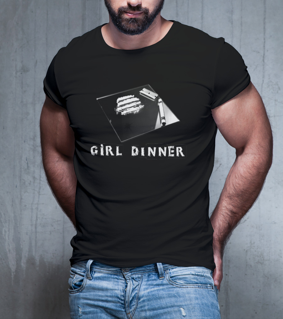 GIRL DINNER Edgy Mirror Concept With Razor And Lines T-Shirt