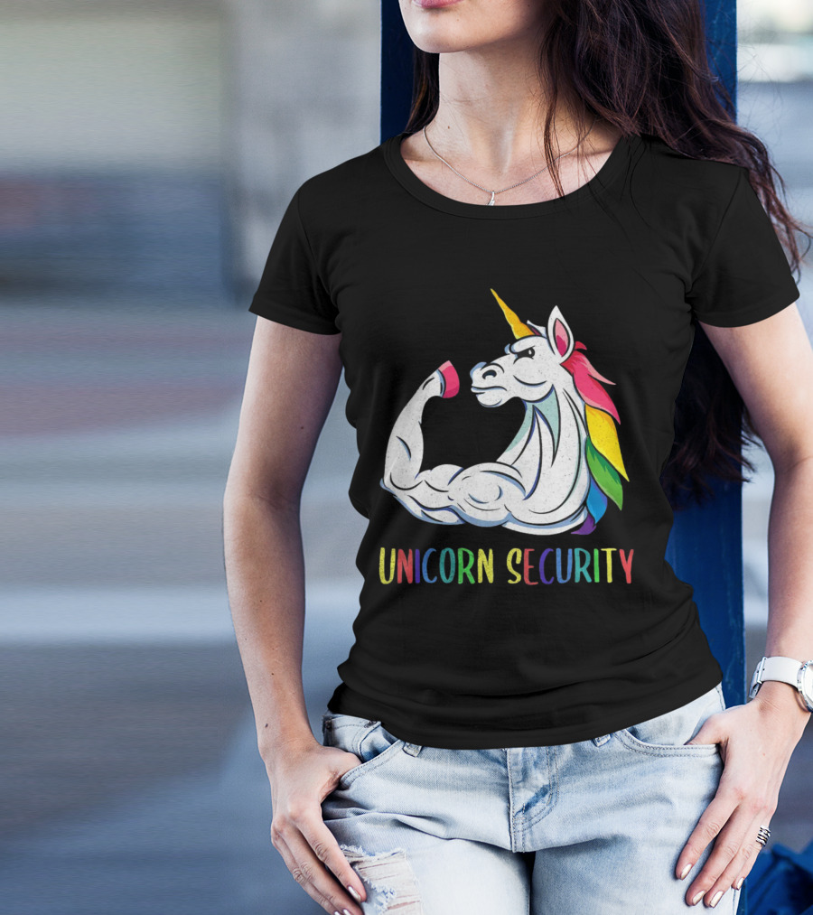 Unicorn Security Daddycorn Mens Cute Halloween Costume T-Shirt