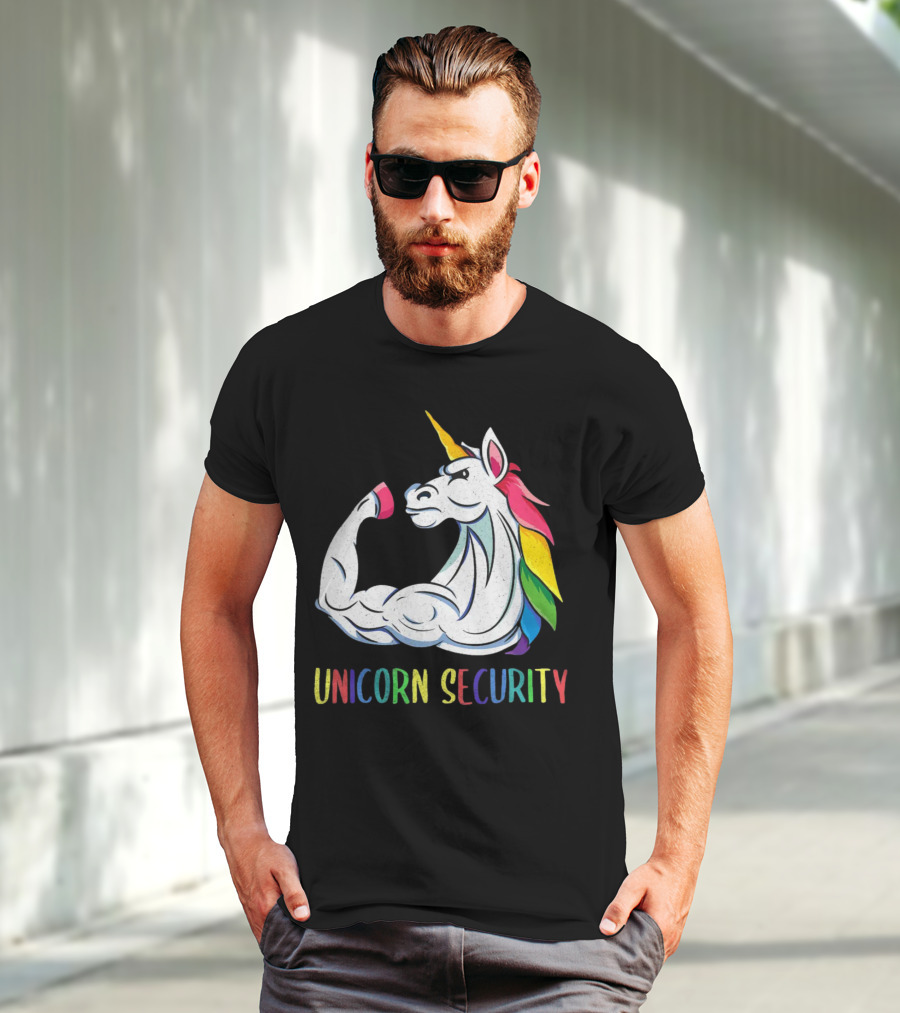 Unicorn Security Daddycorn Mens Cute Halloween Costume T-Shirt