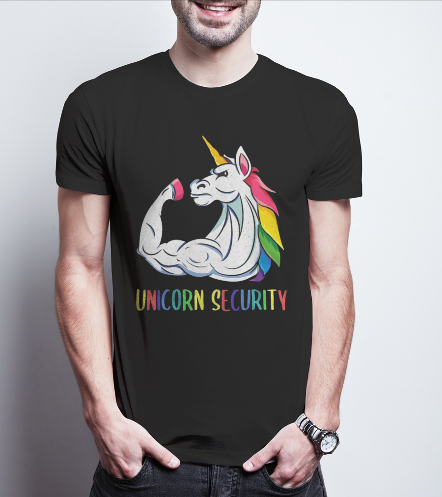 Unicorn Security Daddycorn Mens Cute Halloween Costume T-Shirt