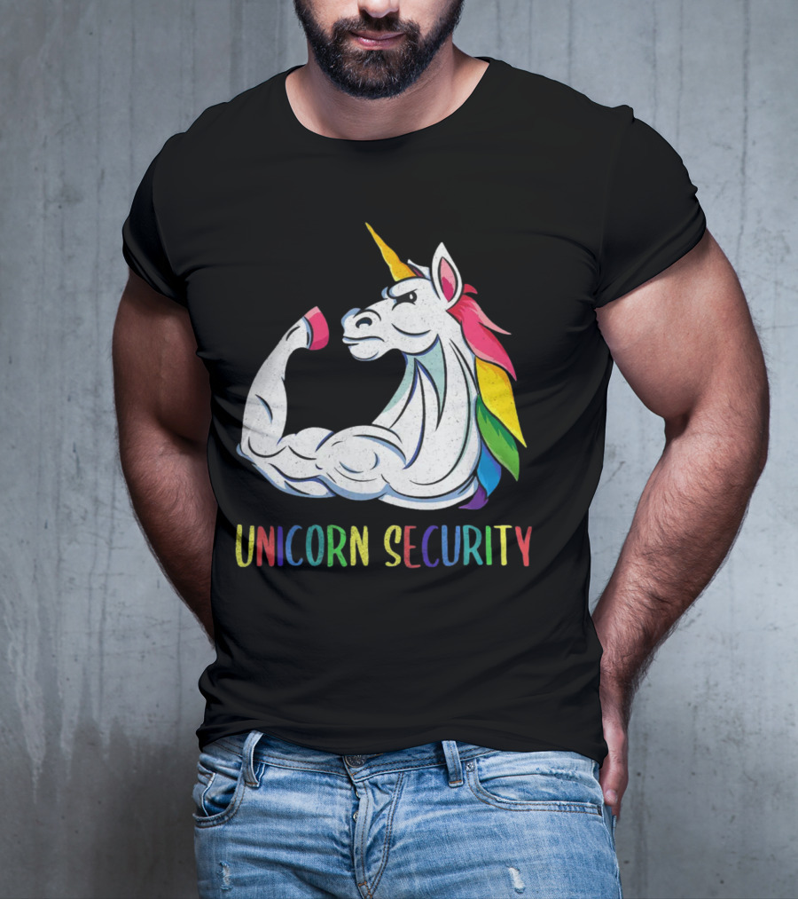 Unicorn Security Daddycorn Mens Cute Halloween Costume T-Shirt