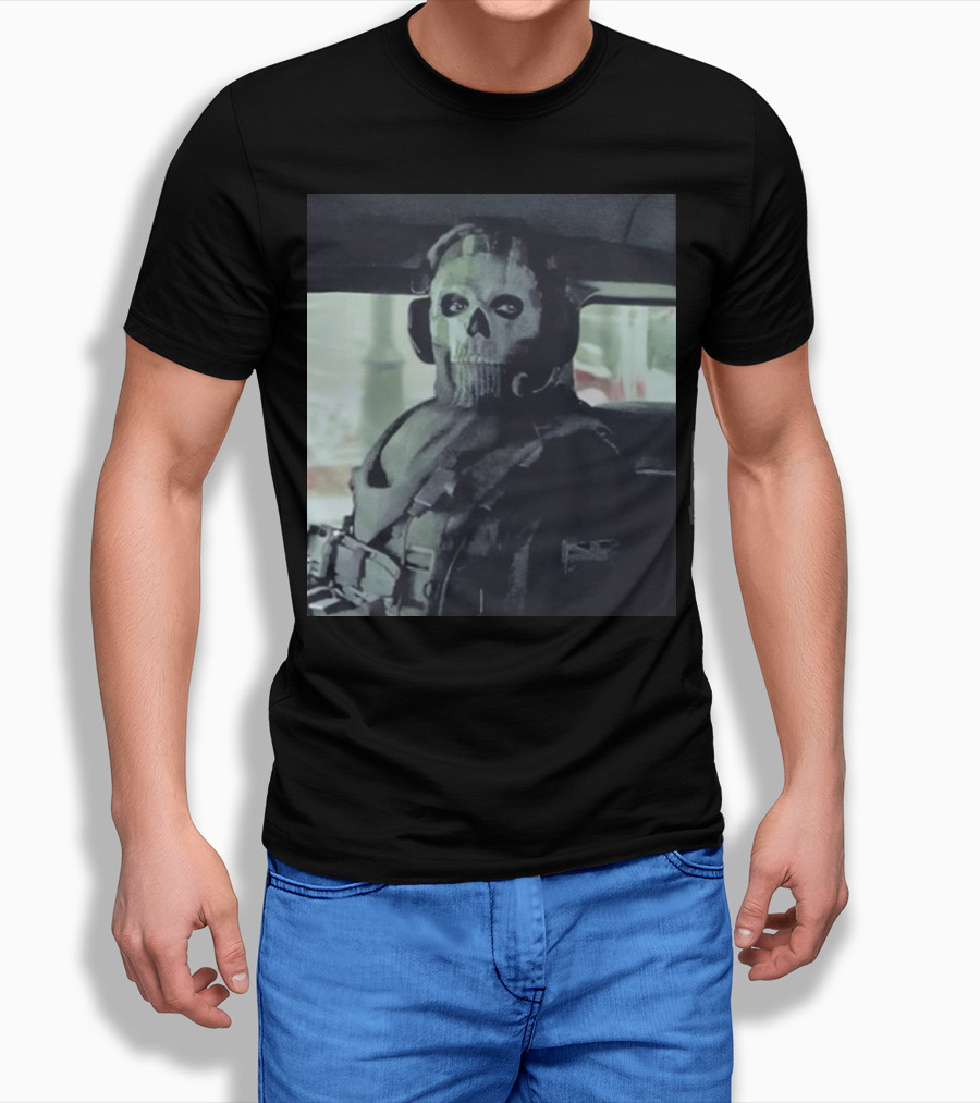 Modern Warfare II Ghost Mask Operator Stare T-Shirt