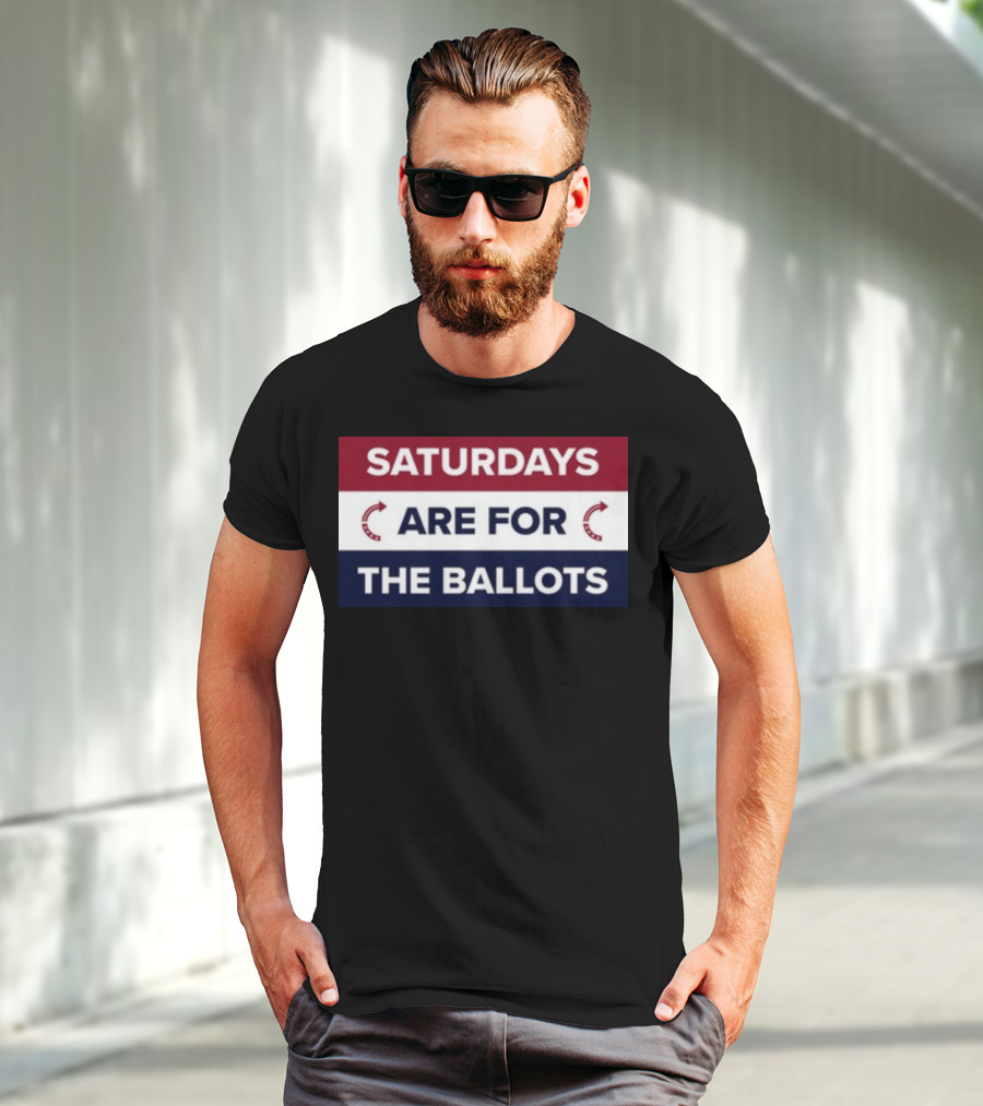 Saturdays Are For The Ballots Red White Blue Arrows T-Shirt
