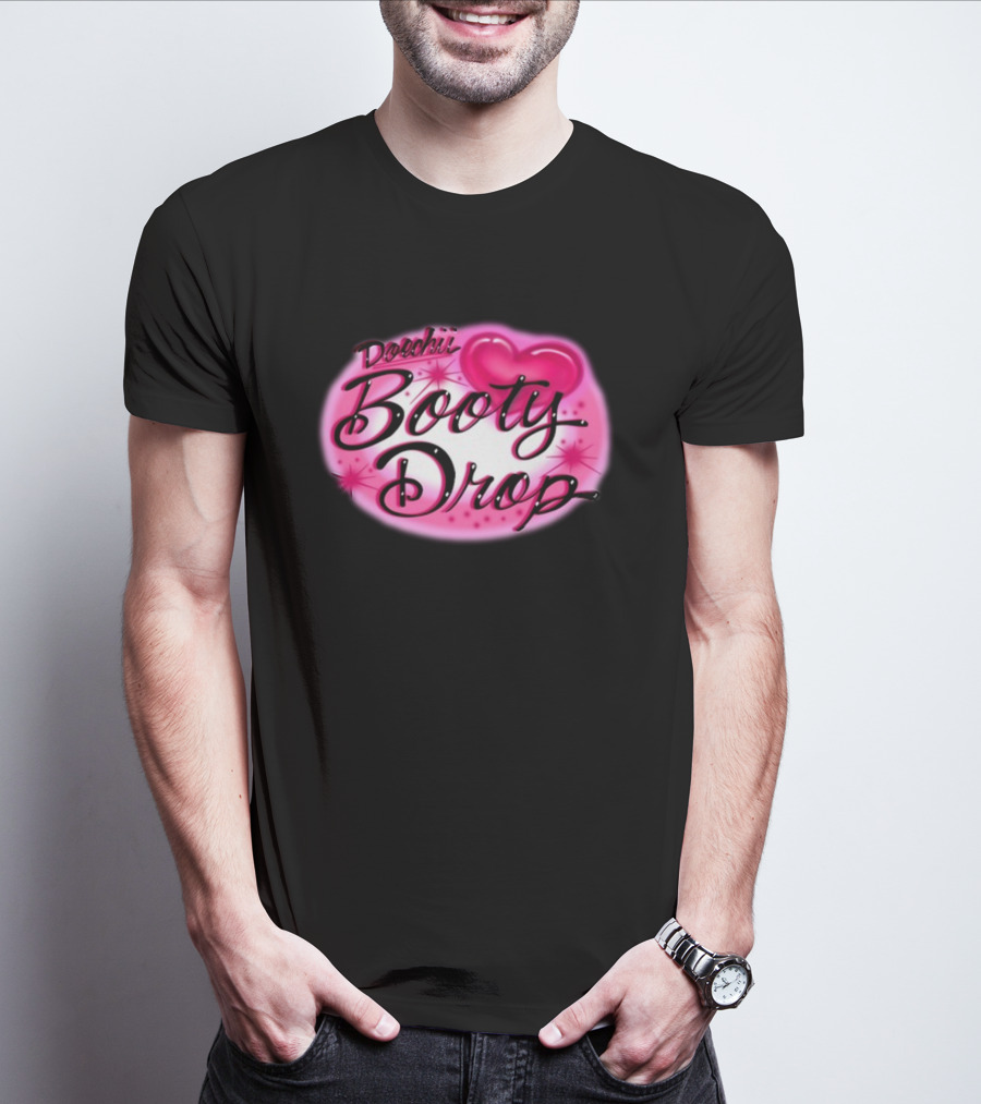 Doechii Booty Drop Heart Pink Bubble Lettering T-Shirt