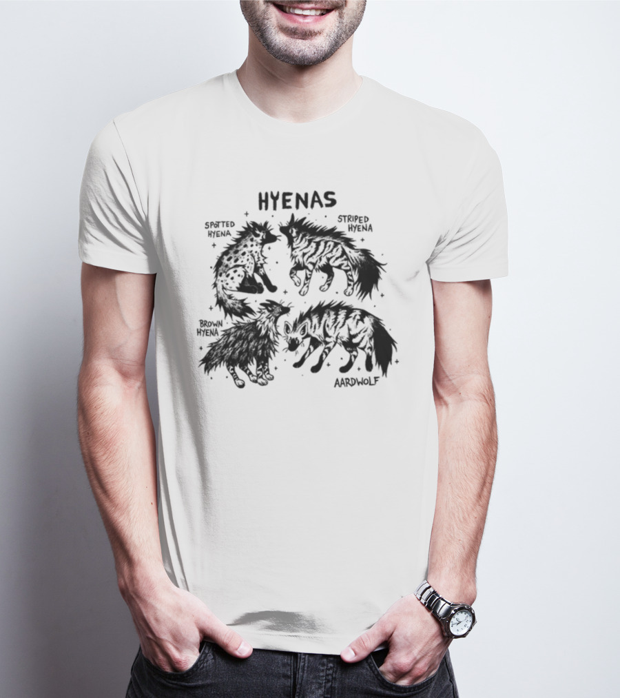 Hyenas Spotted Hyena Striped Hyena Brown Hyena Aardwolf T-Shirt