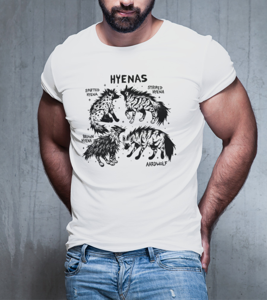 Hyenas Spotted Hyena Striped Hyena Brown Hyena Aardwolf T-Shirt
