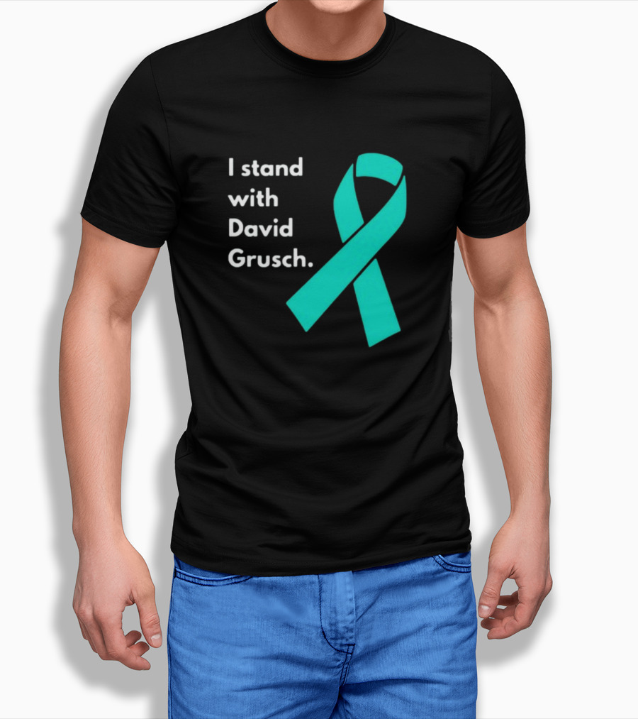 I Stand With David Grusch Teal Awareness T-Shirt