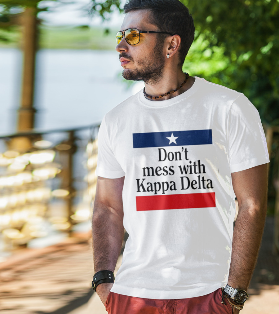 Don't Mess With Kappa Delta Texas Flag Style Star T-Shirt