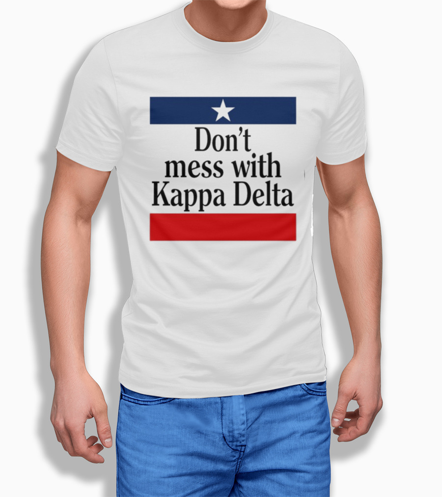 Don't Mess With Kappa Delta Texas Flag Style Star T-Shirt