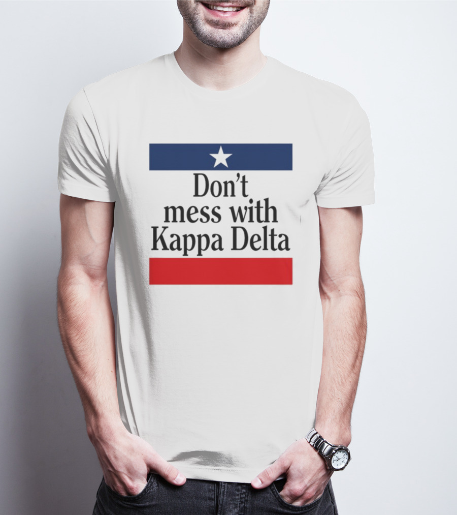 Don't Mess With Kappa Delta Texas Flag Style Star T-Shirt