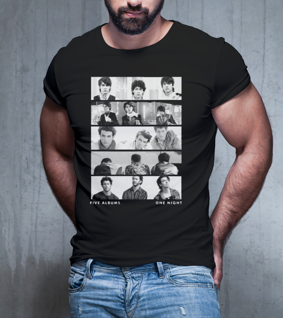 Jonas Brothers Five Albums One Night The Tracklist T-Shirt