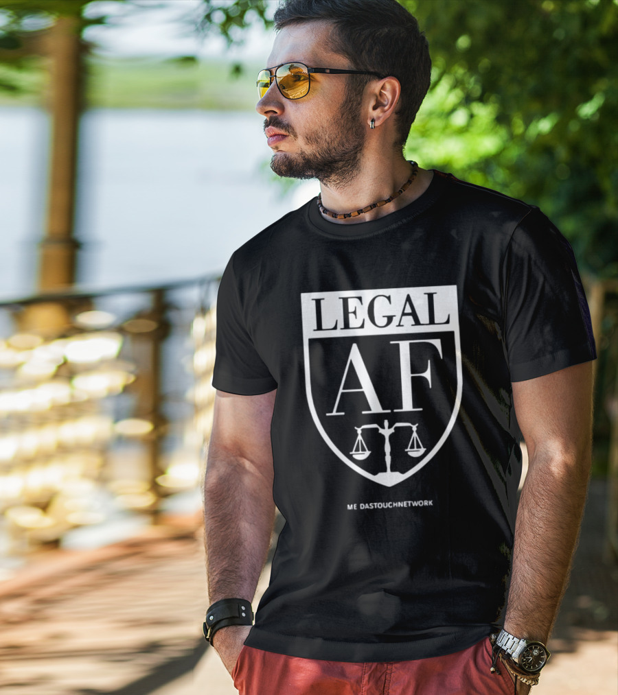 Karen F Agnifilo Legal AF MeidasTouch Network Scales Of Justice Emblem T-Shirt