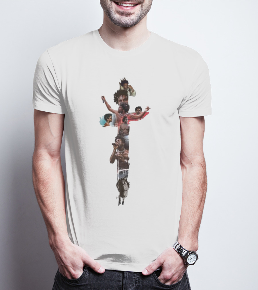 Saintjhn God Cross Collage T-Shirt
